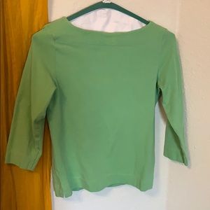 Green blouse
